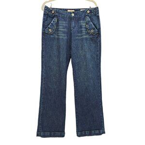 Jimmy'Z Wide Leg Distressed Denim Jeans Womens 10